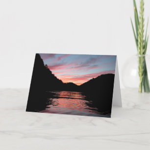 Sunset on Centre Hill Lake Card Kaart