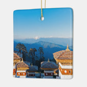 Sunset on Dochula Pass - Bhutan, Himalaya Keramisch Ornament (Links)