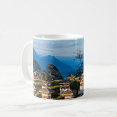 Sunset on Dochula Pass - Bhutan, Himalaya Koffiemok (Voorkant links)