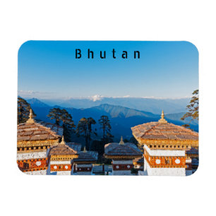 Sunset on Dochula Pass - Bhutan, Himalaya Magneet