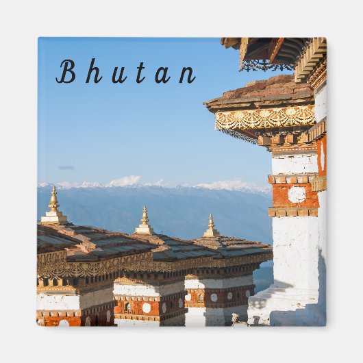 Sunset on Dochula Pass - Bhutan, Himalaya Magneet (Voorkant)