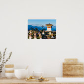 Sunset on Dochula Pass - Bhutan, Himalaya Poster (Keuken)