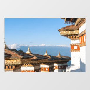 Sunset on Dochula Pass - Bhutan, Himalaya Raamsticker