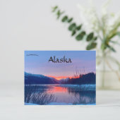 Sunset on Douglas and Juneau Alaska Briefkaart (Staand voorkant)