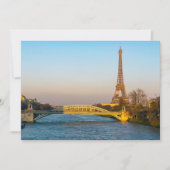 Sunset on Eiffel tower and Pont Rouelle - Paris Kaart (Voorkant)