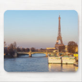 Sunset on Eiffel tower and Pont Rouelle - Paris Muismat (Voorkant)