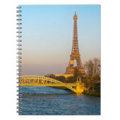 Sunset on Eiffel tower and Pont Rouelle - Paris Notitieboek (Voorkant)