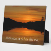 Sunset on Fox Lake; Fotoplaat (Zijkant)