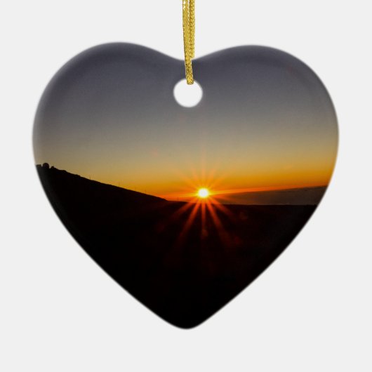 Sunset on Haleakala Volcano Keramisch Ornament (Voorkant)