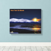 Sunset on Ice Canvas Afdruk (Insitu (Houten vloer))