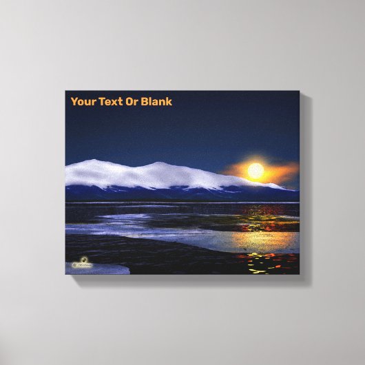 Sunset on Ice Canvas Afdruk (Voorkant)