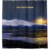 Sunset on Ice Douchegordijn (Voorkant)