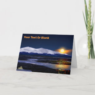 Sunset on Ice Feestdagen Kaart