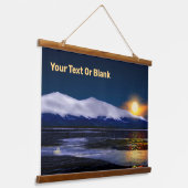 Sunset on Ice Hangend Wandkleed (Gebogen)