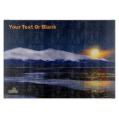 Sunset on Ice Snijplank (Voorkant)