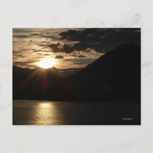 Sunset on Inside Passage Briefkaart (Voorkant)