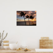 Sunset on Kauai, Hawaii Poster (Keuken)