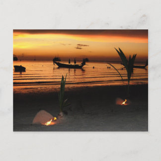 Sunset on Koh Tao Briefkaart