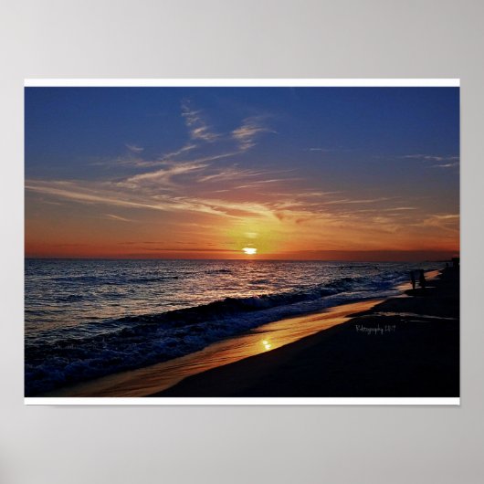 Sunset on Laguna Beach Florida, Poster (Voorkant)
