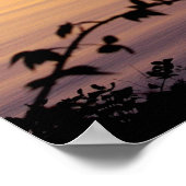 Sunset on Lake Silhouette Poster (Hoek)