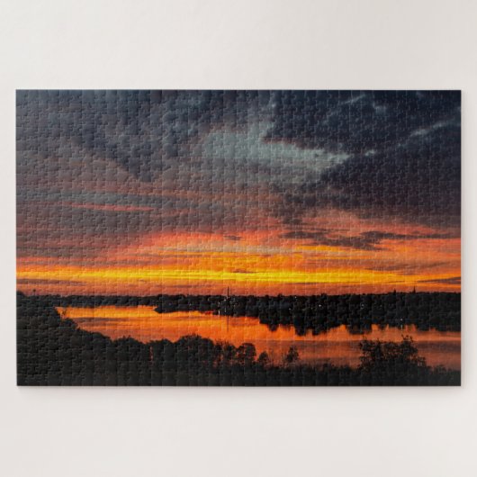 Sunset on Manistee Lake Legpuzzel (Horizontaal)