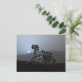 Sunset on Mars Curiosity Rover Briefkaart (Staand voorkant)