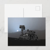 Sunset on Mars Curiosity Rover Briefkaart (Voorkant / Achterkant)