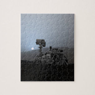 Sunset on Mars Curiosity Rover Legpuzzel