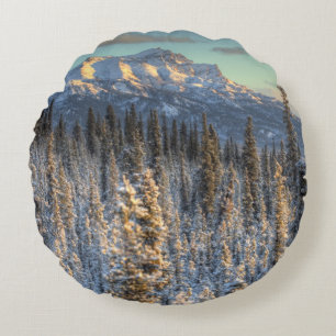 Sunset on Mount Fellows Rond Kussen