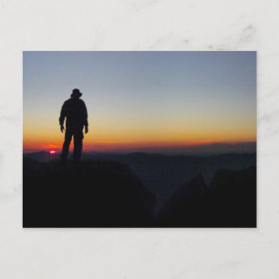 Sunset on Mt Whitney - John Muir Trail Briefkaart