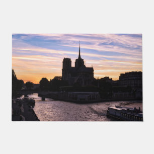Sunset on Notre Dame de Paris - Parijs, Frankrijk Deurmat