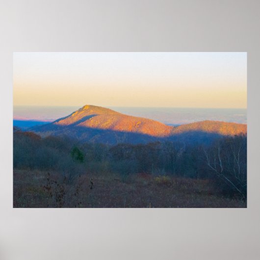 Sunset on Old Rag Mountain, Shenandoah NP, VA Poster (Voorkant)