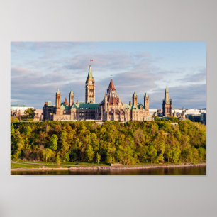 Sunset on Parliament Hill - Ottawa Poster