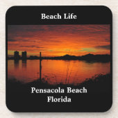 Sunset on Pensacola Beach Bier Onderzetter (Voorkant)
