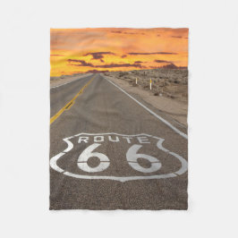 Sunset on Route 66 Fleece Deken