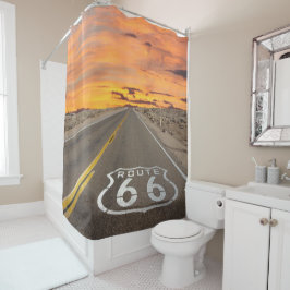 Sunset on Route 66 Shower Curtain Douchegordijn