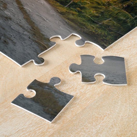 Sunset on Sandy Beach Path Legpuzzel (Zijkant)