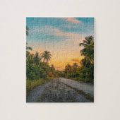 Sunset on Sandy Beach Path Legpuzzel (Verticaal)