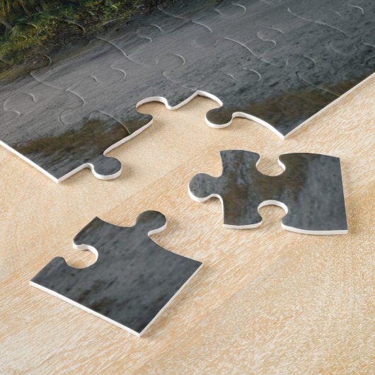 Sunset on Sandy Beach Path Legpuzzel (Zijkant)