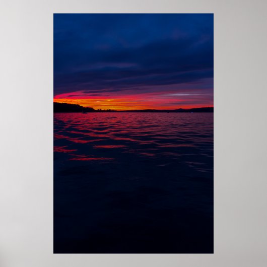 Sunset on Seneca Lake, Ohio Poster (Voorkant)