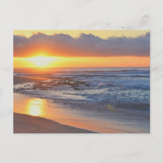 Sunset on the Beach Briefkaart