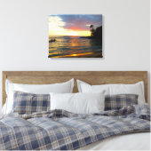 Sunset on the Beach Canvas Afdruk (Insitu (Slaapkamer))