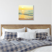 Sunset on the Beach Canvas Print (Insitu (Slaapkamer))