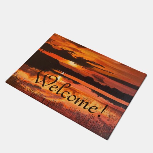 Sunset on the Everglades, van Gary Poling Deurmat (Schuin)