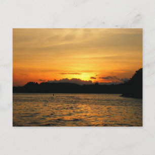 Sunset on the Lake Briefkaart