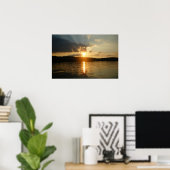 Sunset on the Lake Poster (Thuiskantoor)
