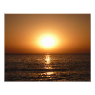 Sunset on the Ocean Beach, San Diego Foto Afdruk