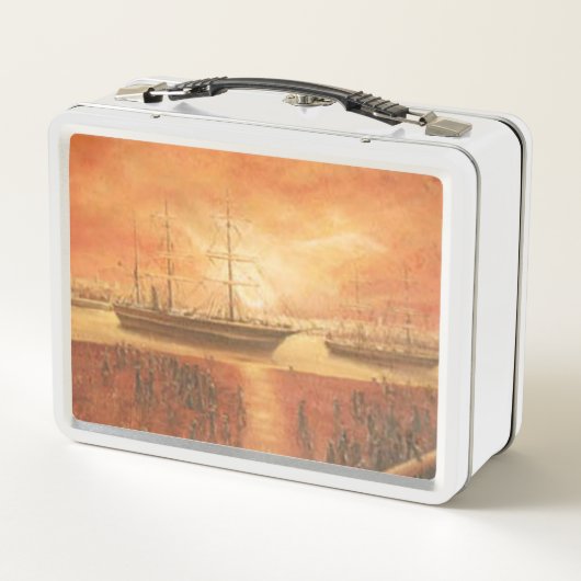 Sunset on the Past Lunch Box (Achterkant)
