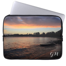 Sunset on the River (gepersonaliseerd) Laptop Sleeve