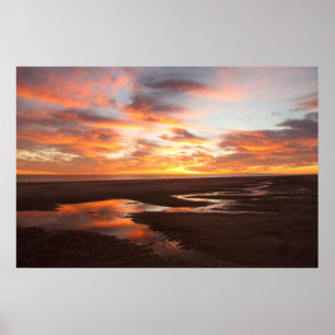 Sunset on the Zee of Cortez Poster